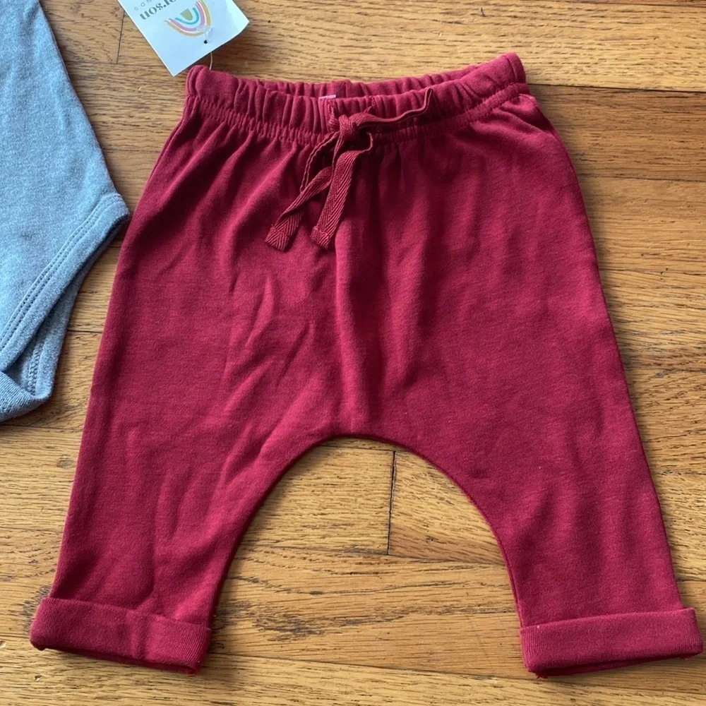 Emerson and Friends NWT Cotton Baby Joggers and Onesie Size 3-6 Months